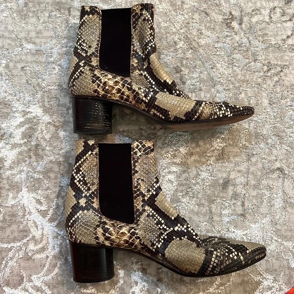 Isabel Marant Python leather boots - Picture 4 of 4